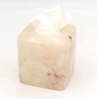 Vente flash - Ensemble d'accessoires de salle de bain en polyrésine écologique de luxe XY, marbre ambré transparent