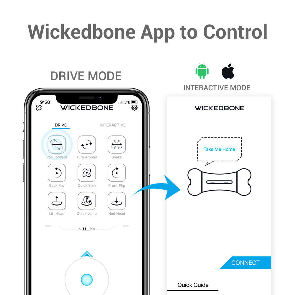 2025 New Arrival AI Robot Agility Toy for Dogs Battery Operated Modern Fashion Style Hot Sale Dog Logo Bone Shape Plush Made PC
