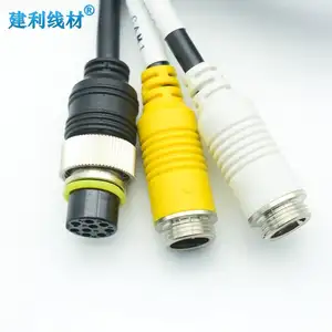 GX16 9Pin 4-Channel Vehicle Rearview Signal Cable Noise-Free Connectivity Multi-Channel Transmission For Camera Systems