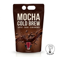 Pochette personnalisée pour café infusé à froid avec robinet, pochette liquide verticale pour café prêt à boire et boissons froides