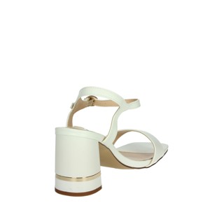 K-9431 sandali con tacco nero eleganti scarpe da sposa alte quadrate alla moda Sexy in pelle verniciata in PVC per l'estate autunnale - Product Image 3