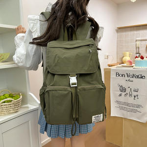 <span class=keywords><strong>Sac</strong></span> à <span class=keywords><strong>dos</strong></span> imperméable à grande capacité de style japonais rétro avec fermeture éclair pour hommes et femmes, <span class=keywords><strong>sac</strong></span> à <span class=keywords><strong>dos</strong></span> décontracté et simple - Product Image 3