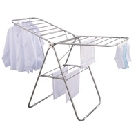 Usine fournissant un séchoir à linge pliable à double niveau en acier inoxydable de 11 m avec cintre