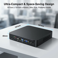 Mini PC Intel i5 4200U Processeur 2 * USB 3.0 4 * USB 2.0 1 * RJ45 VGA HD-MI Double Affichage mini pc pour bureau à domicile
