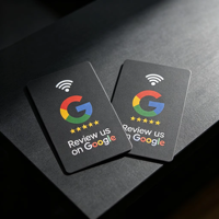 PVC NFC Google-Bewertungskarte 13,56MHz ISO14443A NTAG213 215 216 für Restaurant Einzelhandel Salon Zugangskontrollkarten
