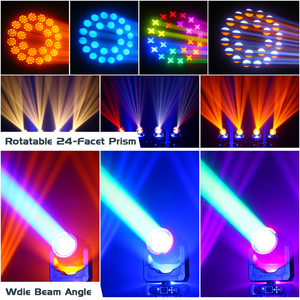 200W 17 Gobo 13 couleurs Led feux principaux mobiles pour Dj Disco Ktv fête scène effet équipement faisceau d'éclairage lumière principale mobile - Product Image 4