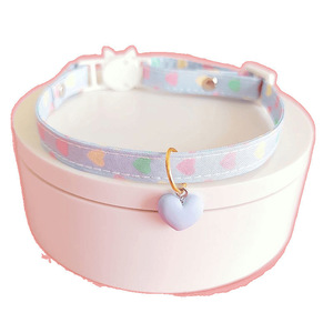 Cat Collar Heart Pattern Adjustable For Small Pets Cute Pendant Neck Decoration All Seasons Pet Accessory - Product Image 4