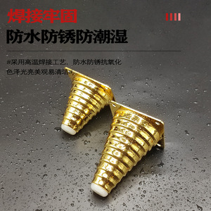 Patas para Heladería Wansheng de 8 cm y 11 cm, de Acero al Carbono Dorado Titanio, Resistentes al Agua y al Óxido - Product Image 1