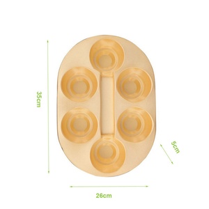 Plateau en PVC thermoformé jetable doré sur mesure, emballage plastique en coque pour cadeaux, vente en gros - Product Image 1