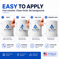 Étiquettes de transfert transparentes personnalisées, autocollants en vinyle imperméables, impression UV de logo pour bouteilles, tasses, bocaux, emballages OEM ODM