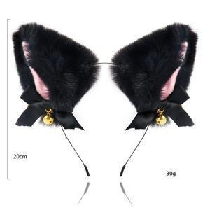 Serre-tête Oreilles de Chat avec Clochettes, Accessoire Cheveux Fille Chat, Bijou de Tête Noël Halloween - Product Image 5