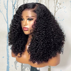 Peluca de Cabello Brasileño Frontal de Encaje 13x4 con Densidad del 250%, Bob Corto con Onda Profunda Suelta y Rizada, Transparente para Peluca Frontal de Encaje - Product Image 3