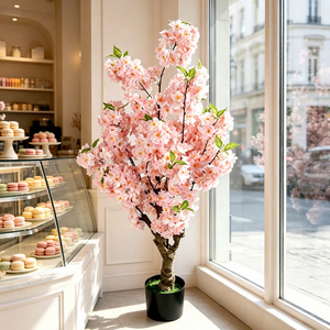 Arbre à fleurs de <span class=keywords><strong>cerisier</strong></span> artificiel longue durée pour décoration de mariage, fleurs artificielles pour extérieur, intérieur, bureau, maison - Product Image 2