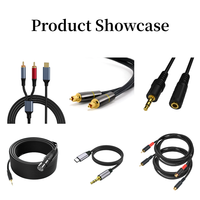 Câble audio AUX personnalisé de type C à 3,5 mm mâle, noir, en nylon tressé, avec prise plaquée or, cordon stéréo haute fidélité
