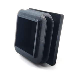 Square Tube Plastic Inner Plug 28x28mm Black Anti Slip Furniture Leg Protection <b>Pad</b> For Chair <b>Stool</b> Iron Bed Steel Pipe Foot - Product Image 3