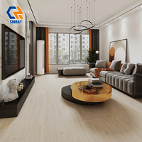 Carrelage intérieur moderne imitation bois massif, résistant à l'usure, antibactérien, résistant aux acides, mat, 9 mm, 600x1200 mm, pour salle de bain