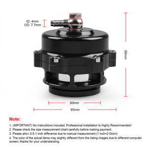 Soupape de décharge de turbocompresseur Mitsubishi 50 mm BOV, soupape d'échappement, contrôle de suralimentation 35 PSI, contrôle de suralimentation diesel, turbo TD04 automobile - Product Image 2