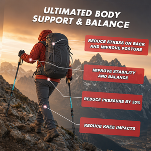 Bastón de Senderismo Telescópico de 3 Secciones, Ultraligero, de Duraluminio 7075, Personalizado, para Caminatas Nórdicas, para Hombres y Mujeres - Product Image 6