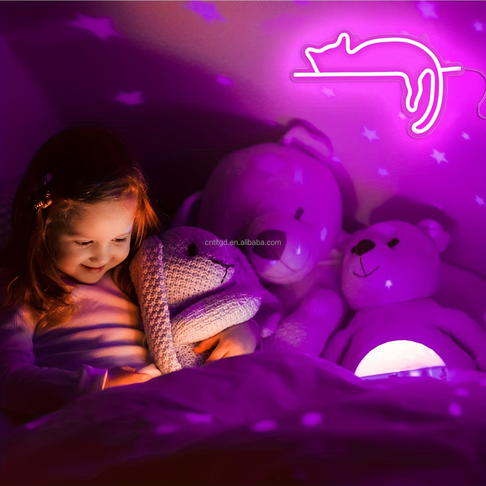 LED USB cat Neon Light Sign for Home Pet Shop Wall Decoration · image 4