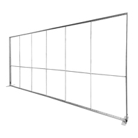 Boîte à lumière pliable en tissu SEG avec cadre en aluminium 20x10 pieds, impression personnalisée, pour arrière-plan d'exposition, stand de salon professionnel, affichage publicitaire