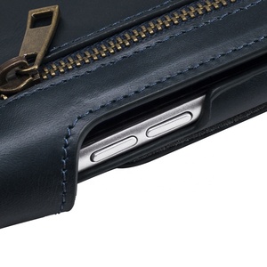 Di lusso di anti radiazione EMF stand 2in1 cassa del telefono mobile del cuoio genuino reale di vibrazione del cuoio del supporto di carta della cassa del raccoglitore per il <span class=keywords><strong>iphone</strong></span> - Product Image 4