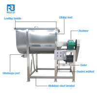 Mélangeur automatique de poudre en acier inoxydable SUS304, capacité 500L/1000L, mélangeur à ruban avec chauffage pour plastiques et aliments, 220V/380V