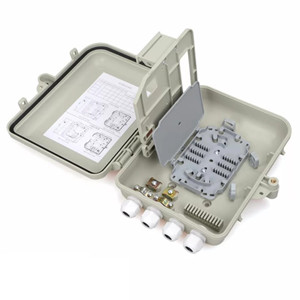 8/12 Core FTTH Fiber Box IP65 Waterproof, Wall/Pole Mount, with Pigtails (Optional) - Product Image 1