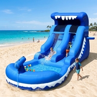 FBSPORT Toboggan aquatique commercial en PVC à double voie, jeux gonflables, châteaux gonflables ou toboggans gonflables pour enfants, fabriqués en Chine