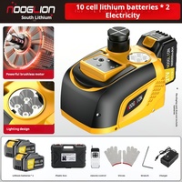 Kit de cric hydraulique électrique portable 12V DC 5 tonnes avec gonfleur de pneus et clé à chocs pour dépannages routiers