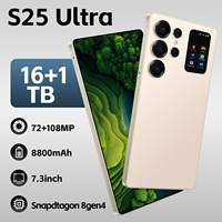 Smartphone S25 Ultra 5G, écran AMOLED 7,3 pouces, Android 15, 16 Go de RAM, 1 To de stockage, appareil photo 108 MP, batterie 8800 mAh, 90 Hz, double SIM