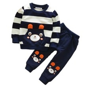 Ensemble de vêtements pour garçons momo de haute qualité 100% coton, manches longues, style HIGH STREET, motif uni, en provenance du Bangladesh - Product Image 1