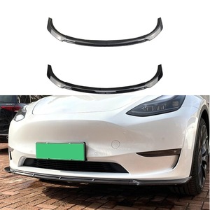 For Tesla Model Y Exterior Accessories <b>Car</b> Front Bumper Lip Splitter <b>Diffuser</b> Spoiler Bumper Guard Protector Cover Body Kit - Product Image 1