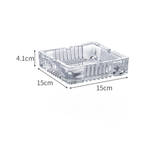 Cenicero de cristal de gama alta moderno de venta directa de fábrica para uso en la sala de estar del hogar - Product Image 2