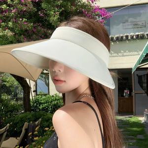 Chapeau de soleil rose à large bord avec protection UV pour femmes, idéal pour l'été, la plage, le cyclisme et les activités de plein air - Product Image 4