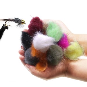 15 couleurs, 3g de poils de lapin pour la pêche à la mouche, matériaux pour le corps, fourrure de lapin pour nymphes - Product Image 1