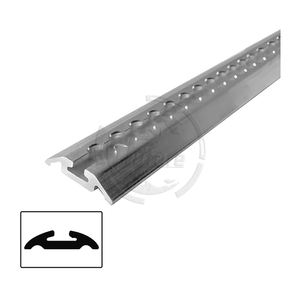 Алюминиевая внутренняя часть фургона, логистическая L-гусеничное крепление | Угловая гусеница | Алюминиевая L-рельсовая горизонтальная направляющая - Product Image 2