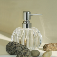 Bouteille de savon d'hôtel en acrylique de haute qualité, nouveau design citrouille, pour la vente en gros en Chine, conteneur de savon liquide pour les fournitures de bain et de toilette