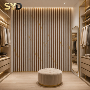 <span class=keywords><strong>Panneau</strong></span> WPC rainuré à surface mate, style <span class=keywords><strong>japonais</strong></span>, texture chêne naturel, écologique, imperméable, pour décoration murale intérieure, ambiance chaleureuse et confortable - Product Image 2