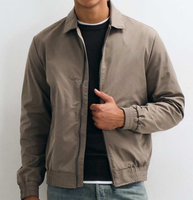 Veste légère en coton zippée coupe classique à capuche, coupe-vent respirante, grande taille, tenue décontractée