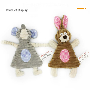 Manufacturer Indestructible New Design Squeaky Dog Chew <b>Toy</b> <b>Interactive</b> Puppy Teething Rope with Animal Plush Stuffed <b>Toy</b> - Product Image 2