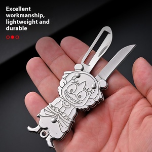 Cuchillo para pelar frutas plegable multifuncional portátil de acero inoxidable, diseño OEM personalizable para acampar al aire libre, uso de cocina DIY - Product Image 1