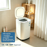 Mini Lave-linge Compact Automatique 2026 pour Petits Espaces et Vêtements de Bébé