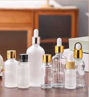 Botol Tetes Serum Perawatan Kulit & Minyak Esensial Ramah Lingkungan dari Kaca Bening Bulat 5ml-100ml - Penjualan Terlaris