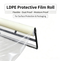 Applicateur de film PE protecteur pour tapis et sols métalliques avec largeurs applicables de 70/90/120 cm pour usage domestique