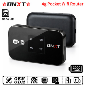 เราเตอร์พกพา DNXT Pocket Wifi Router WiFi6 300Mbps สำหรับรถยนต์ รองรับ WPS แบตเตอรี่ 3000mAh ไร้สาย ใช้งานเป็น AP ได้ พกพาสะดวก เหมาะสำหรับใช้งานในงานปาร์ตี้ - Product Image 1