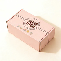 Boîte en carton ondulé réutilisable, écologique et recyclable pour faux cils - Conteneur compact pour le rangement et l'expédition des cils, idéal pour les cadeaux