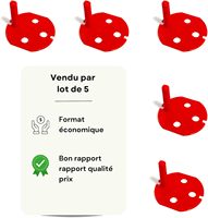 Prise mâle rouge en plastique 2P+E compatible avec toutes les prises électriques standard