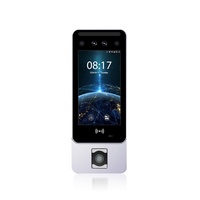 Lecteur de codes QR, dispositif de contrôle d'accès, reconnaissance faciale et d'empreintes digitales pour la gestion des présences des employés de salle de sport/école, Android 10, alimentation USB/DC