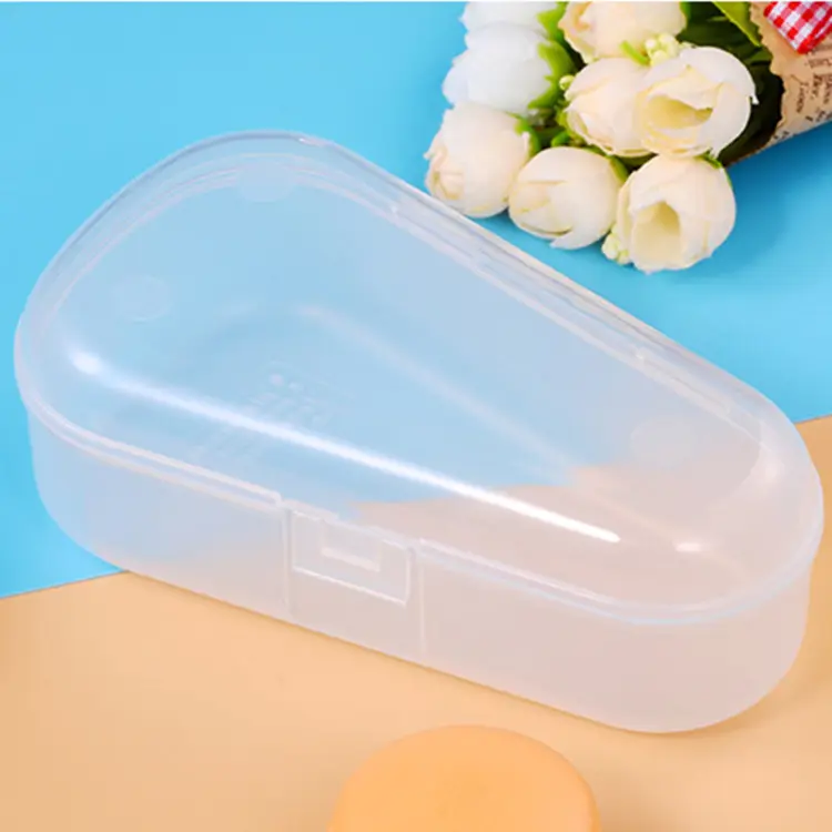 Kotak Plastik Penyimpanan Segitiga Casing Pp Transparan untuk Gigitan