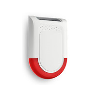 Agshome sistem Alarm nirkabel, sirene strobo bertenaga surya; Sirene Alarm surya luar ruangan keras; Bekerja dengan Hub keamanan dan Sub Sensor